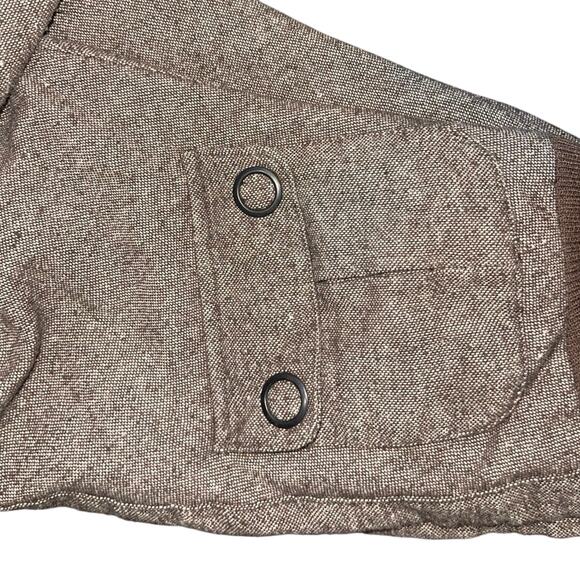 Charlotte Russe Brown Tweed Style Zip up Jacket Size Small Bomber Flight - Picture 3 of 4